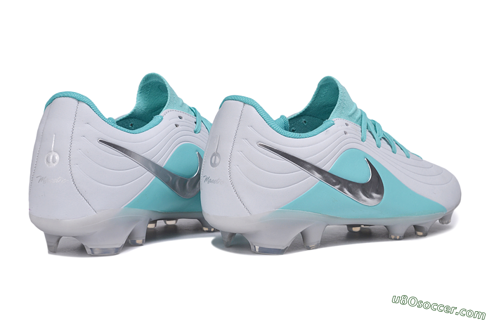 Nike Tiempo Legend 11 Elite FG Firm Ground Soccer Cleats - Grey/Platinum Grey/Turquoise Blue 6