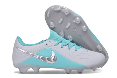 Nike Tiempo Legend 11 Elite FG Firm Ground Soccer Cleats - Grey/Platinum Grey/Turquoise Blue