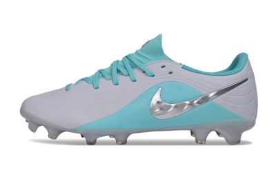 Nike Tiempo Legend 11 Elite FG Firm Ground Soccer Cleats - Grey/Platinum Grey/Turquoise Blue