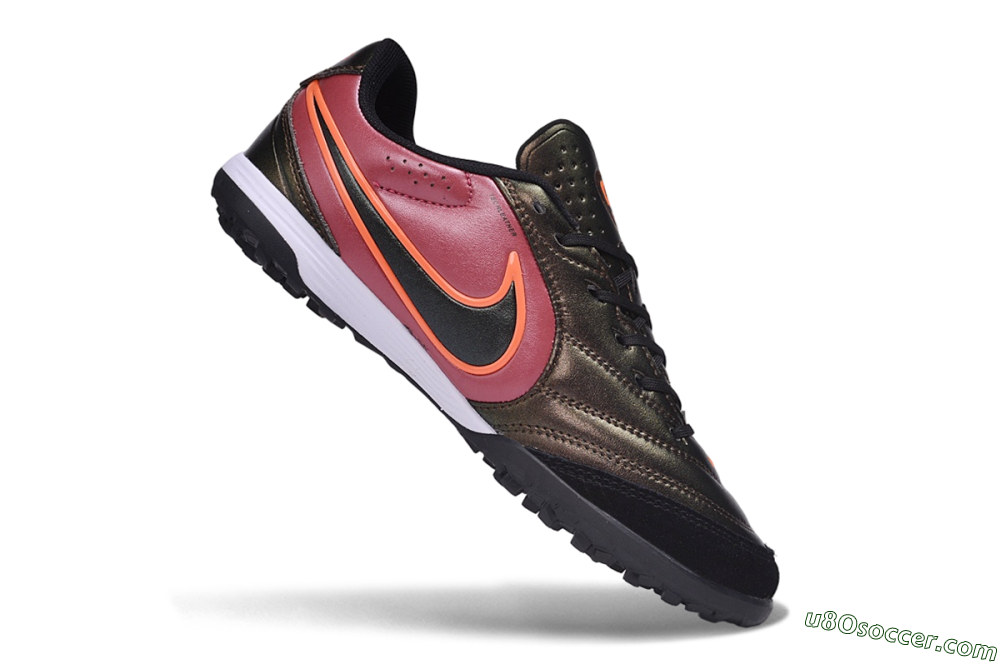 Nike Tiempo Legend 11 Elite TF Artificial Turf Soccer Shoes - Bronze/Dark Bronze/Team Red 4