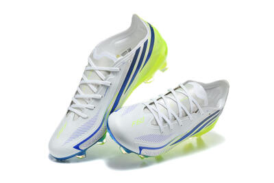 Adidas F50 Hyperfast Elite FG Firm Ground Soccer Cleats - White/Lucid Lemon/Lucid Blue