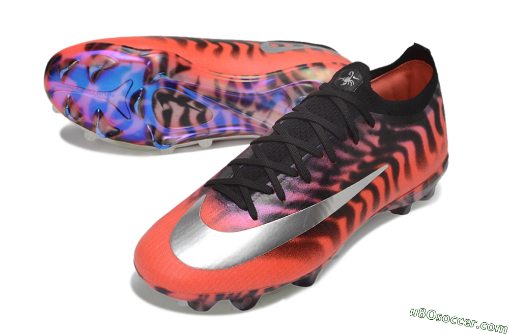 Nike Air Zoom Mercurial Vapor 17 Elite FG Firm Ground Soccer Cleats - Red/Bright Crimson/Metallic Silver 3