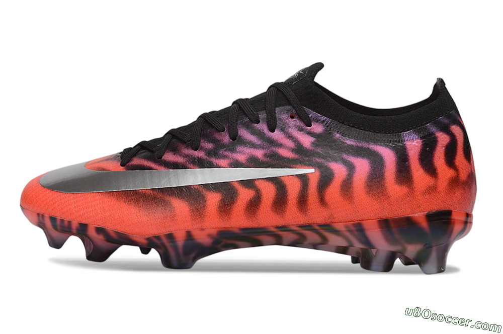 Nike Air Zoom Mercurial Vapor 17 Elite FG Firm Ground Soccer Cleats - Red/Bright Crimson/Metallic Silver 2