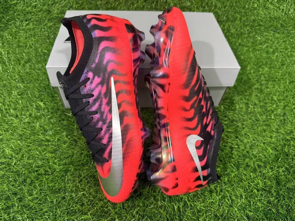 Nike Air Zoom Mercurial Vapor 17 Elite FG Firm Ground Soccer Cleats - Red/Bright Crimson/Metallic Silver