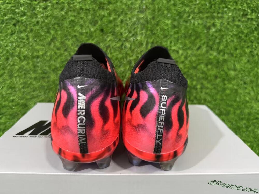 Nike Air Zoom Mercurial Vapor 17 Elite FG Firm Ground Soccer Cleats - Red/Bright Crimson/Metallic Silver