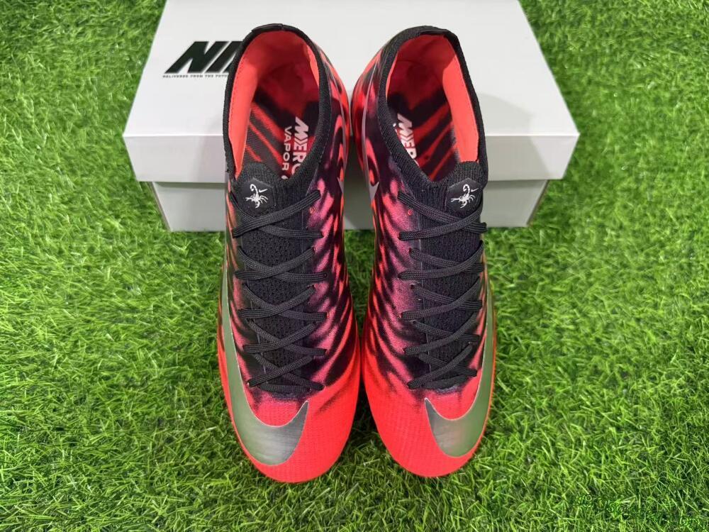 Nike Air Zoom Mercurial Vapor 17 Elite FG Firm Ground Soccer Cleats - Red/Bright Crimson/Metallic Silver