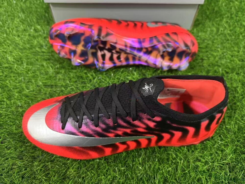 Nike Air Zoom Mercurial Vapor 17 Elite FG Firm Ground Soccer Cleats - Red/Bright Crimson/Metallic Silver
