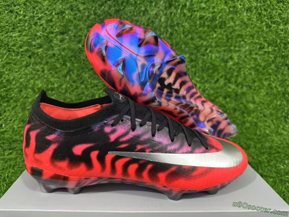 Nike Air Zoom Mercurial Vapor 17 Elite FG Firm Ground Soccer Cleats - Red/Bright Crimson/Metallic Silver