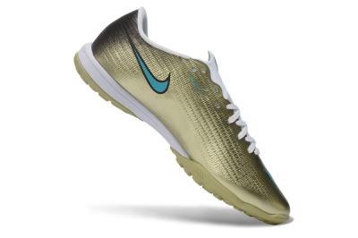 Nike Air Zoom Mercurial Superfly 11 Elite TF Artificial Turf Soccer Shoes - Gold/Metallic Gold/Chlorine Blue