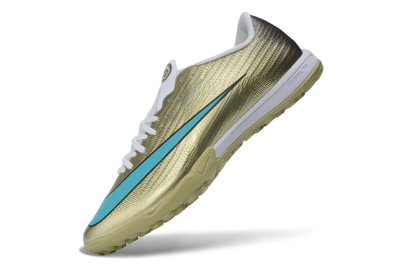 Nike Air Zoom Mercurial Superfly 11 Elite TF Artificial Turf Soccer Shoes - Gold/Metallic Gold/Chlorine Blue