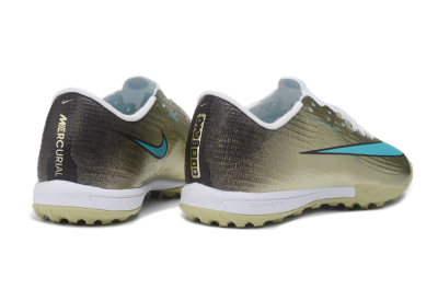 Nike Air Zoom Mercurial Superfly 11 Elite TF Artificial Turf Soccer Shoes - Gold/Metallic Gold/Chlorine Blue