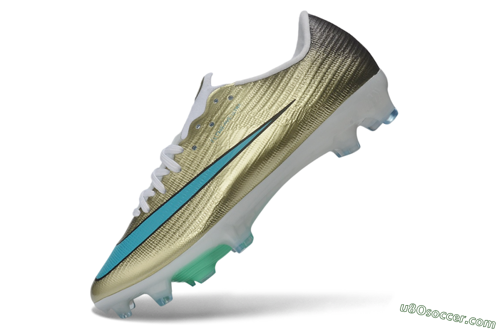 Nike Air Zoom Mercurial Superfly 11 Elite FG Firm Ground Soccer Cleats - Gold/Metallic Gold/Turquoise 5