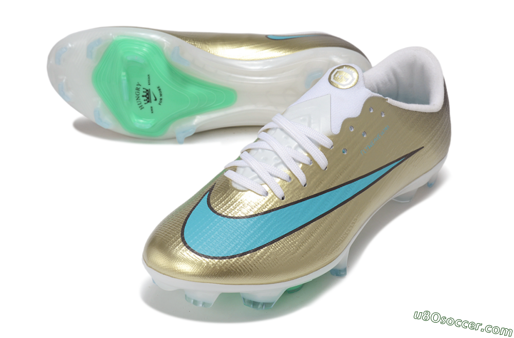 Nike Air Zoom Mercurial Superfly 11 Elite FG Firm Ground Soccer Cleats - Gold/Metallic Gold/Turquoise 3