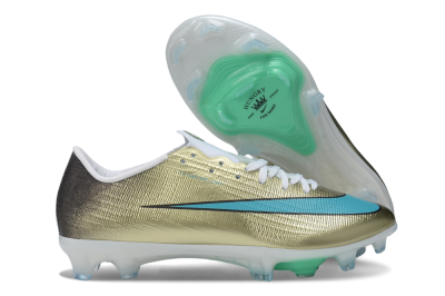 Nike Air Zoom Mercurial Superfly 11 Elite FG Firm Ground Soccer Cleats - Gold/Metallic Gold/Turquoise