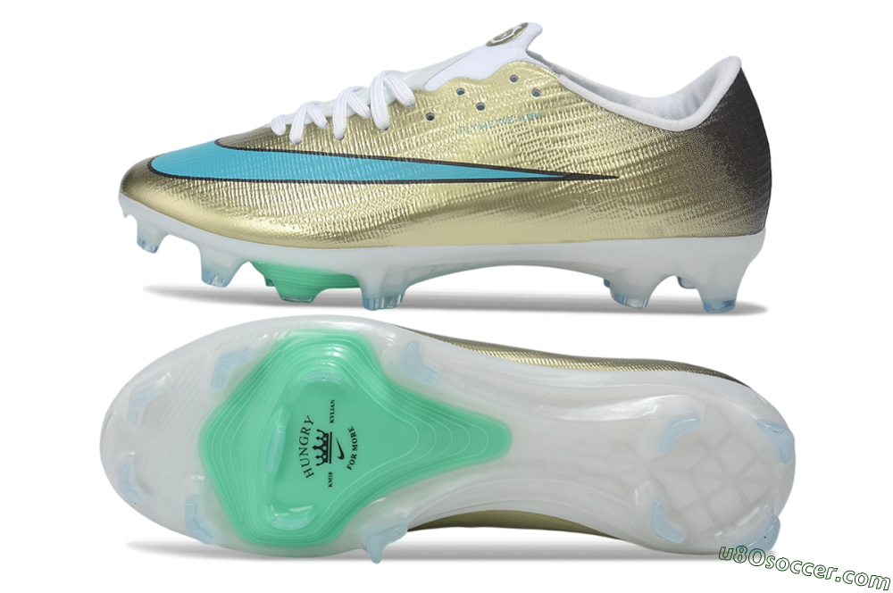 Nike Air Zoom Mercurial Superfly 11 Elite FG Firm Ground Soccer Cleats - Gold/Metallic Gold/Turquoise 0