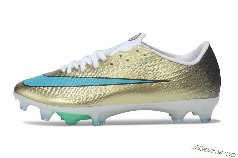 Nike Air Zoom Mercurial Superfly 11 Elite FG Firm Ground Soccer Cleats - Gold/Metallic Gold/Turquoise 2