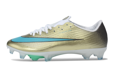 Nike Air Zoom Mercurial Superfly 11 Elite FG Firm Ground Soccer Cleats - Gold/Metallic Gold/Turquoise