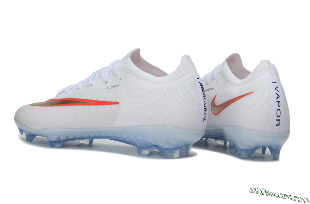 Nike Air Zoom Mercurial Vapor 17 Elite FG Firm Ground Soccer Cleats - White/Metallic Copper/Bright Crimson 4