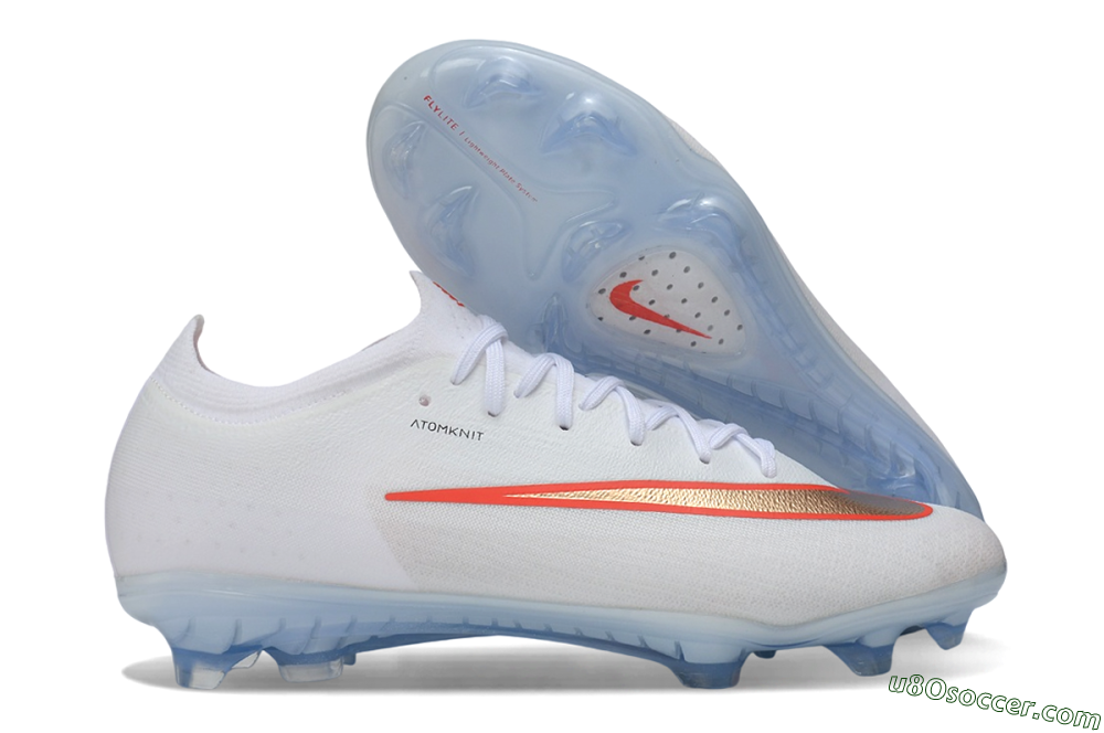 Nike Air Zoom Mercurial Vapor 17 Elite FG Firm Ground Soccer Cleats - White/Metallic Copper/Bright Crimson 1