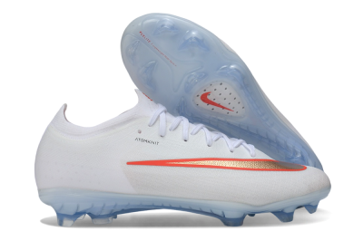 Nike Air Zoom Mercurial Vapor 17 Elite FG Firm Ground Soccer Cleats - White/Metallic Copper/Bright Crimson