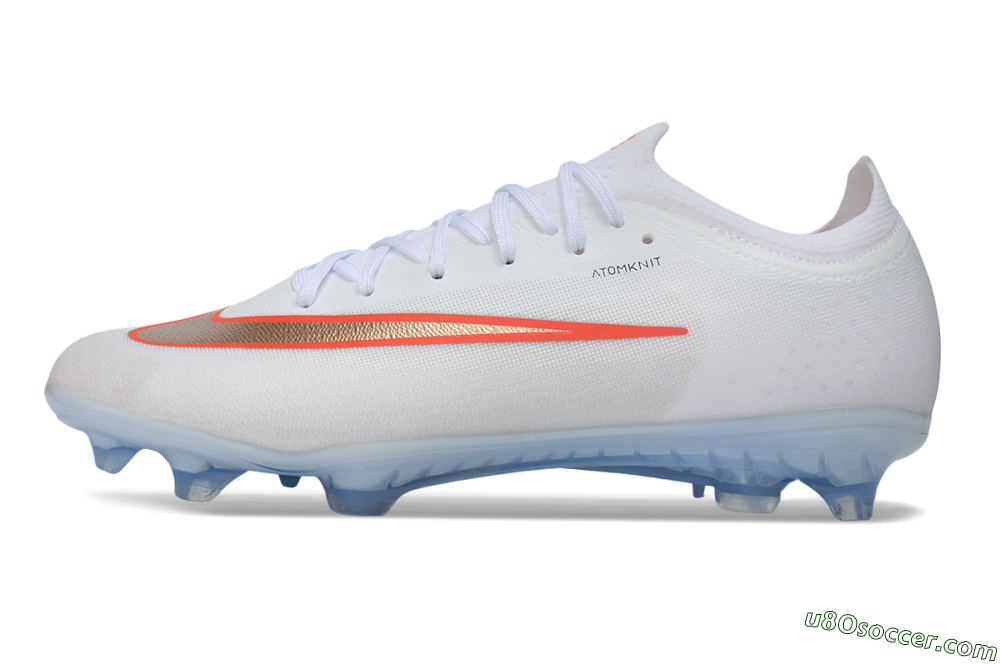 Nike Air Zoom Mercurial Vapor 17 Elite FG Firm Ground Soccer Cleats - White/Metallic Copper/Bright Crimson 2