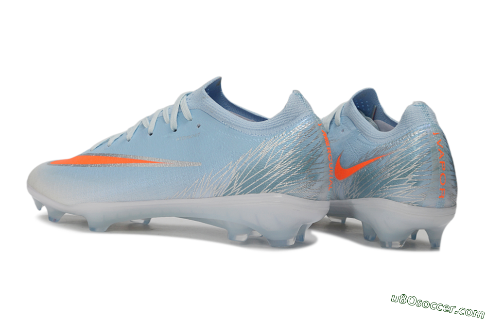 Nike Air Zoom Mercurial Vapor 17 Elite FG Firm Ground Soccer Cleats - Blue/Glacier Blue/Bright Crimson 4
