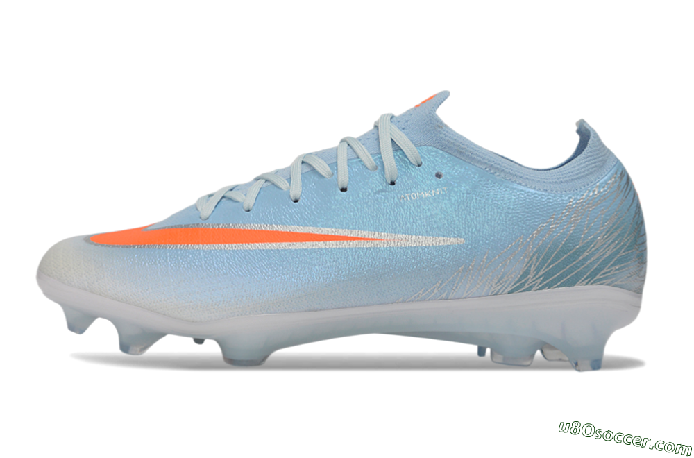 Nike Air Zoom Mercurial Vapor 17 Elite FG Firm Ground Soccer Cleats - Blue/Glacier Blue/Bright Crimson 2