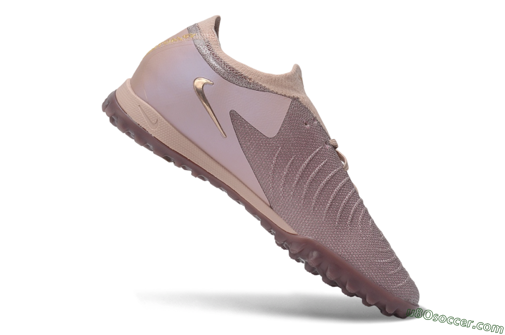 Nike Phantom GX 2 Elite TF Artificial Turf Soccer Shoes - Pink/Dusty Rose/Metallic Bronze 4