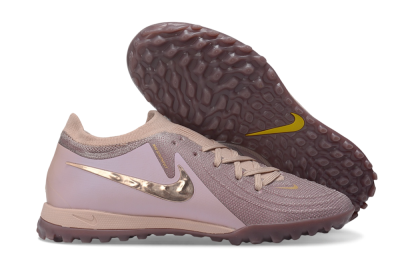 Nike Phantom GX 2 Elite TF Artificial Turf Soccer Shoes - Pink/Dusty Rose/Metallic Bronze