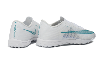 Nike Air Zoom Mercurial Superfly 11 Elite TF Artificial Turf Soccer Shoes - White/White/Teal