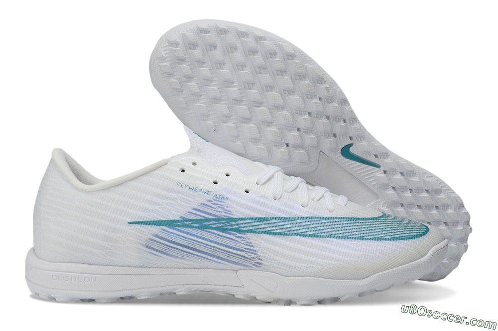 Nike Air Zoom Mercurial Superfly 11 Elite TF Artificial Turf Soccer Shoes - White/White/Teal 1