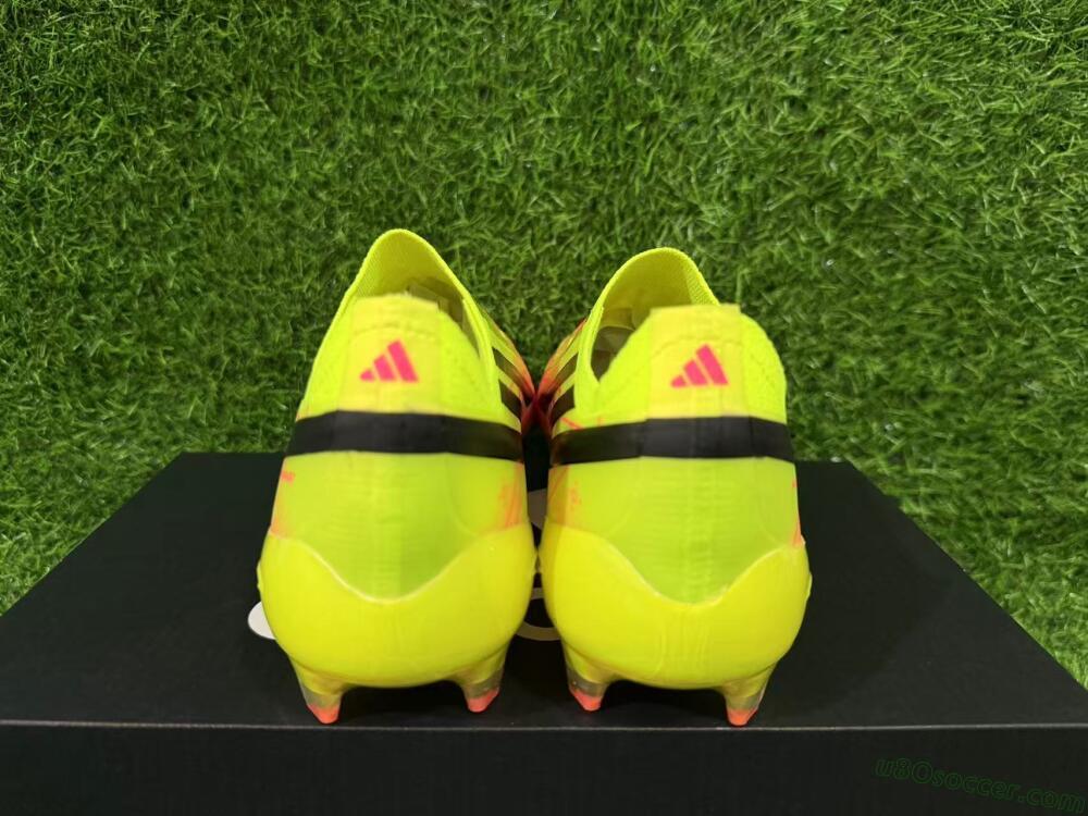 Adidas F50 Hyperfast Elite Laceless FG Firm Ground Soccer Cleats - Yellow/Solar Yellow/Lucid Pink