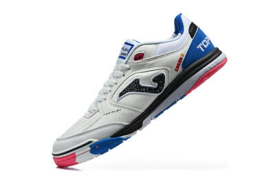 Joma Top Flex IC Indoor & Futsal Soccer Shoes - White/Royal Blue/Shocking Pink