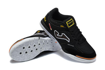 Joma Top Flex IC Indoor & Futsal Soccer Shoes - Black/Core Black/Bright Orange