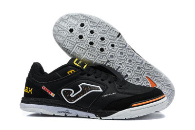 Joma Top Flex IC Indoor & Futsal Soccer Shoes - Black/Core Black/Bright Orange