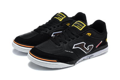 Joma Top Flex IC Indoor & Futsal Soccer Shoes - Black/Core Black/Bright Orange