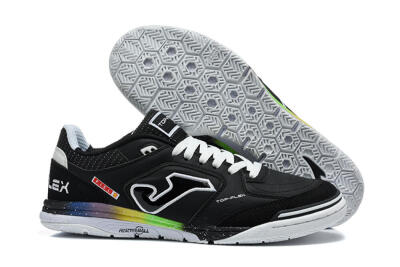 Joma Top Flex IC Indoor & Futsal Soccer Shoes - Black/Black/Multicolor