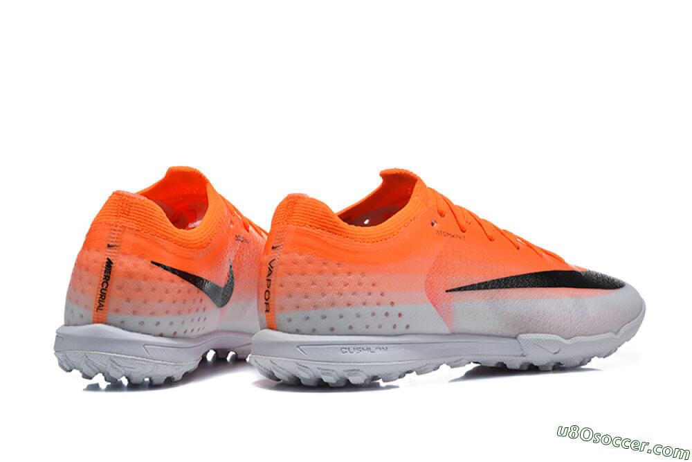 Nike Air Zoom Mercurial Vapor 17 Elite TF Artificial Turf Soccer Shoes - Orange/Bright Mango/Wolf Grey 9