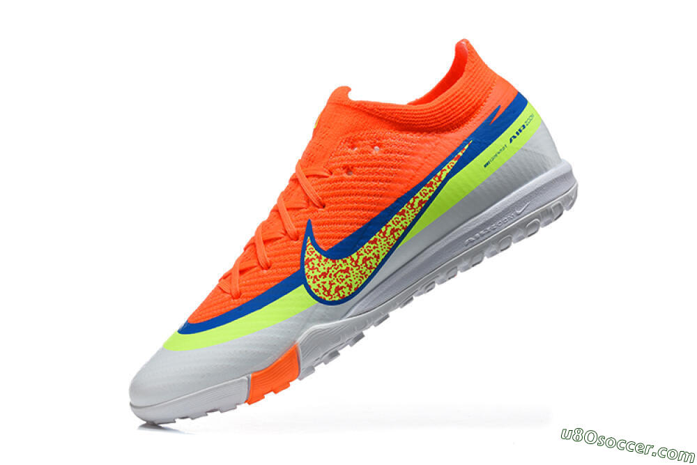 Nike Air Zoom Mercurial Vapor 16 Elite TF Artificial Turf Soccer Shoes - Orange/Bright Crimson/Volt 8