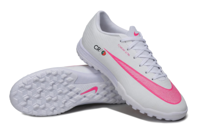 Nike Air Zoom Mercurial Vapor 16 Elite TF Artificial Turf Soccer Shoes - White/White/Pink Blast