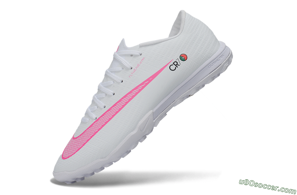 Nike Air Zoom Mercurial Vapor 16 Elite TF Artificial Turf Soccer Shoes - White/White/Pink Blast 5
