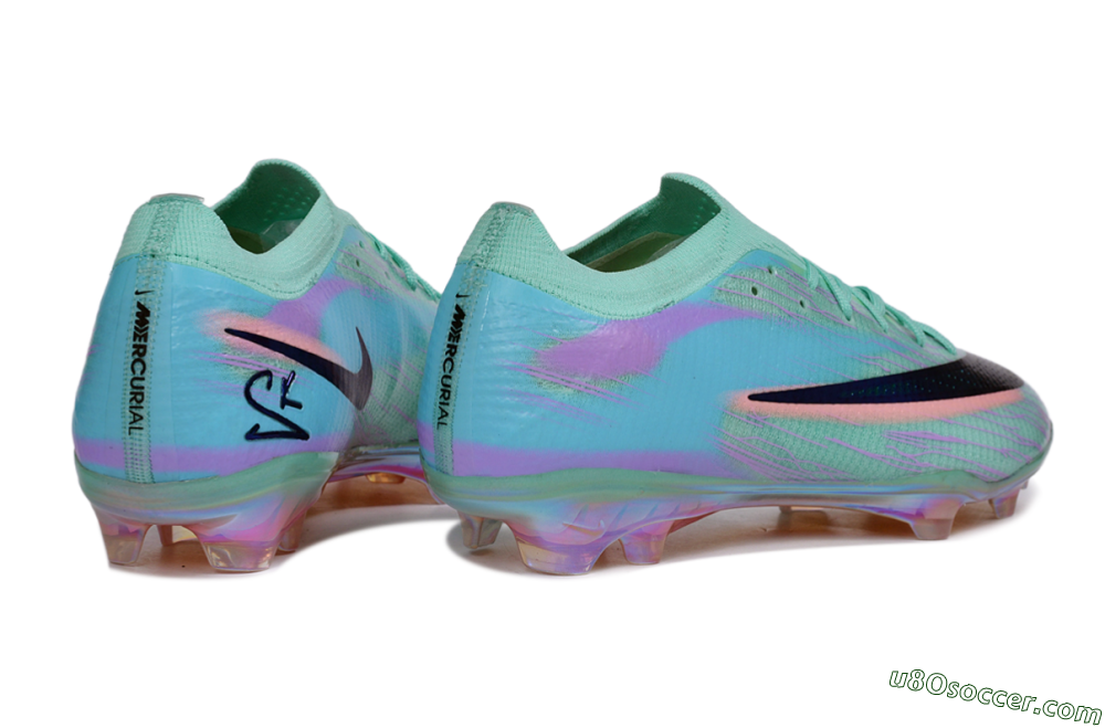 Nike Air Zoom Mercurial Vapor 17 Elite FG Firm Ground Soccer Cleats - Green/Mint Foam/Iridescent Pink 6