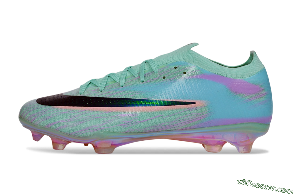 Nike Air Zoom Mercurial Vapor 17 Elite FG Firm Ground Soccer Cleats - Green/Mint Foam/Iridescent Pink 2