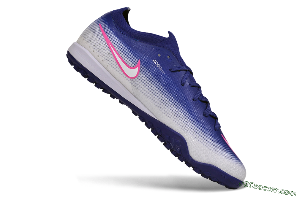 Nike Air Zoom Mercurial Vapor 17 Elite TF Artificial Turf Soccer Shoes - Blue/Deep Royal Blue/Hyper Pink 4