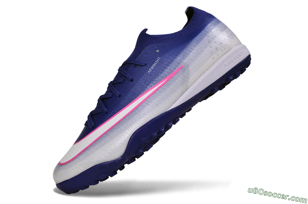 Nike Air Zoom Mercurial Vapor 17 Elite TF Artificial Turf Soccer Shoes - Blue/Deep Royal Blue/Hyper Pink 5