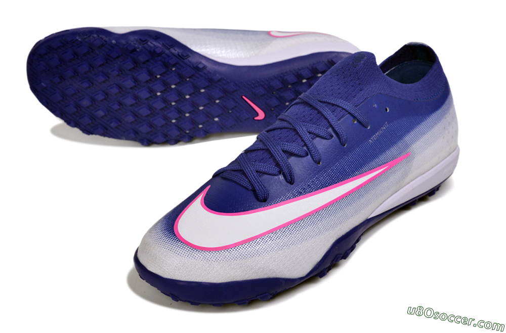 Nike Air Zoom Mercurial Vapor 17 Elite TF Artificial Turf Soccer Shoes - Blue/Deep Royal Blue/Hyper Pink 3