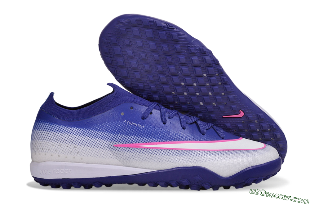 Nike Air Zoom Mercurial Vapor 17 Elite TF Artificial Turf Soccer Shoes - Blue/Deep Royal Blue/Hyper Pink 1