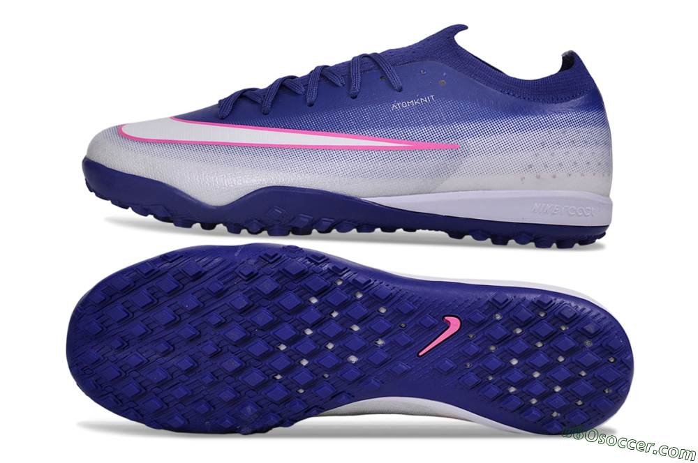 Nike Air Zoom Mercurial Vapor 17 Elite TF Artificial Turf Soccer Shoes - Blue/Deep Royal Blue/Hyper Pink 0