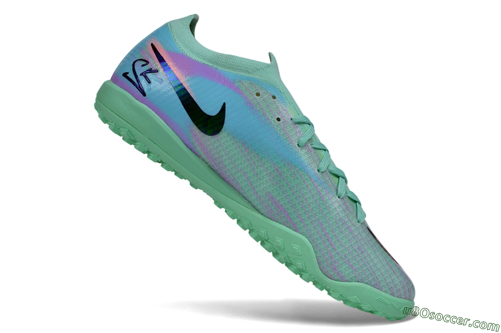 Nike Air Zoom Mercurial Vapor 17 Elite TF Artificial Turf Soccer Shoes - Green/Mint Foam/Psychic Purple 4