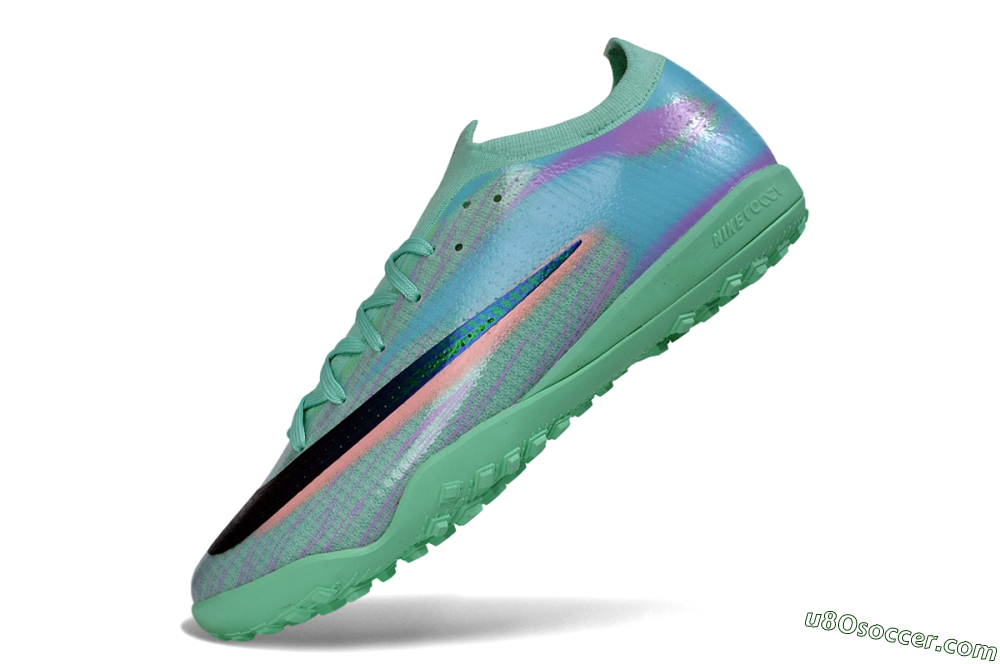 Nike Air Zoom Mercurial Vapor 17 Elite TF Artificial Turf Soccer Shoes - Green/Mint Foam/Psychic Purple 5